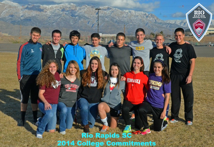 2014 Rio Rapids College Commitments Photo_Logos