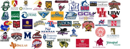 2014 Rio Rapids Alumni Colleges Graphic