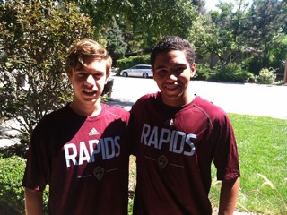 Foster Gbogbo (Right) was part of Rio rapids Striker SC in Las Cruces. He played for the 99 Boys. Sam Brill (Left) was part of Rio Rapids SC 98 Boys in Albuquerque.