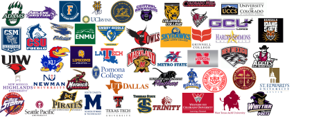 2015 Rio Rapids Alumni Colleges Graphic