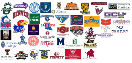 2016 Rio Rapids Alumni Colleges Graphic