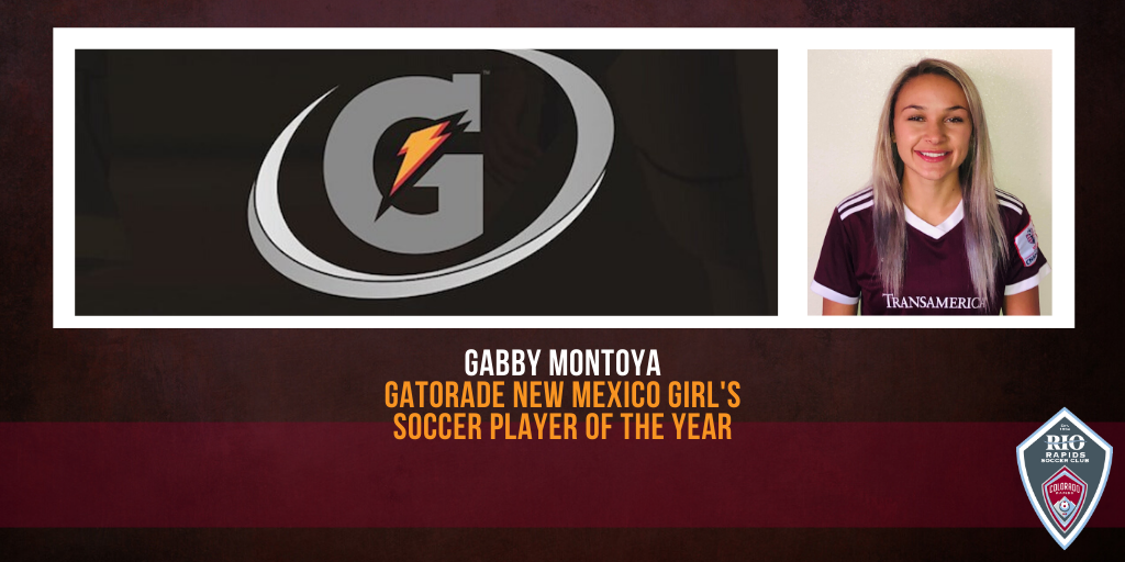 Rio Rapids SC Gabby Montoya NM Gatorade Player of the Year2020TW