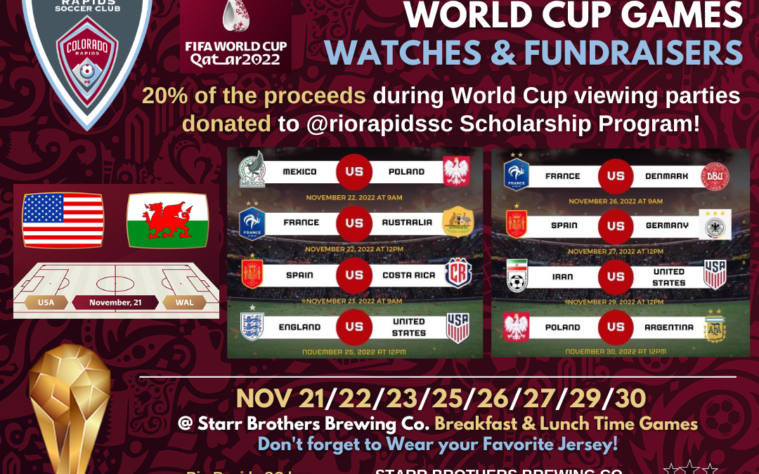 Join Us At Starr Brothers Brewing Company for World Cup!