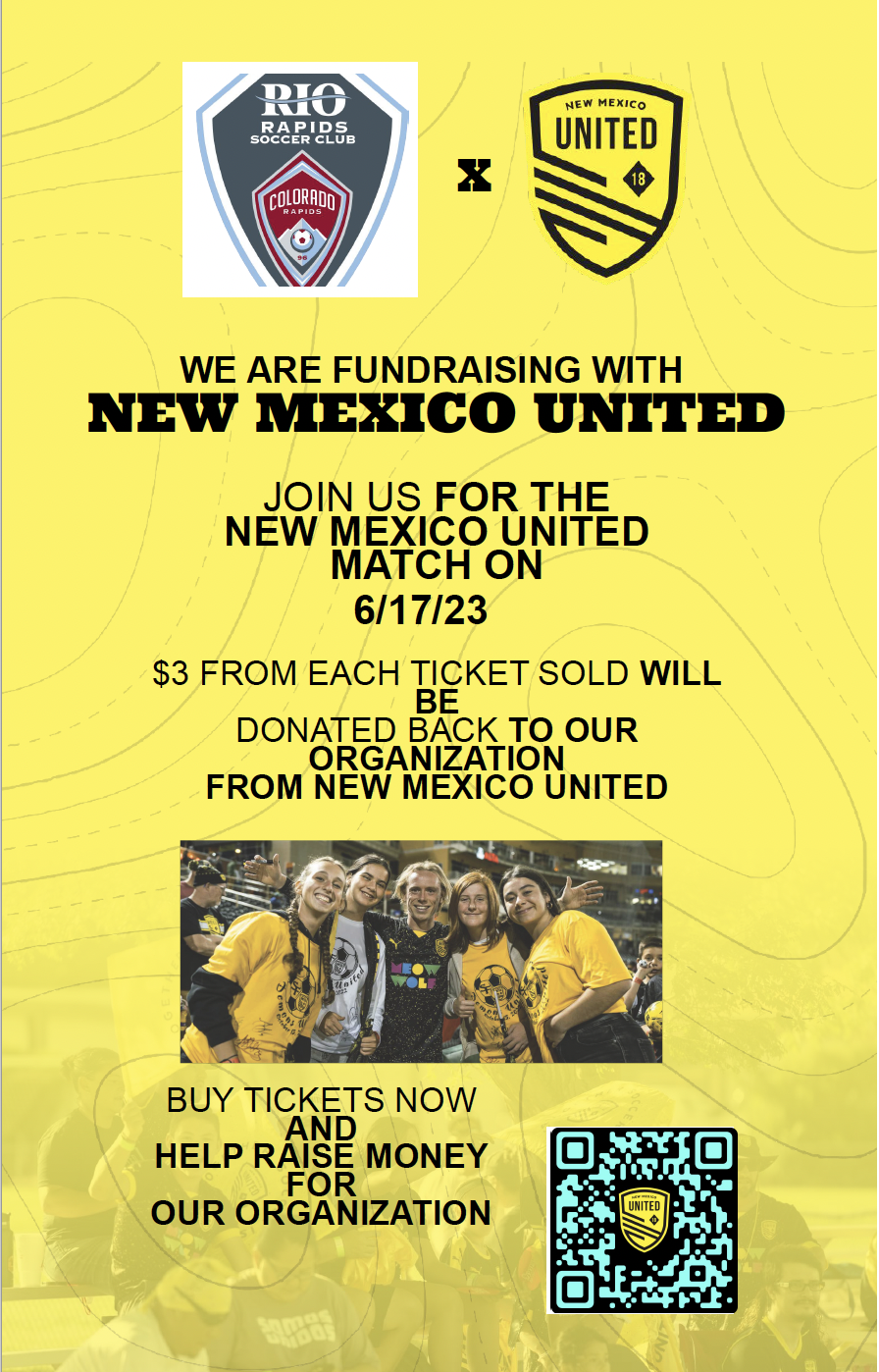 New Mexico United x Rio Rapids Fundraising 