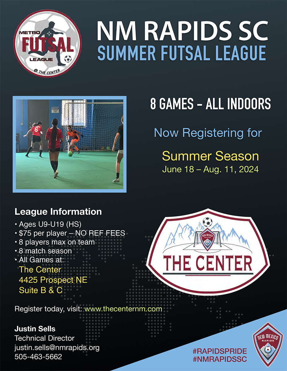 NMRSC Metro Futsal League Flyer 2024