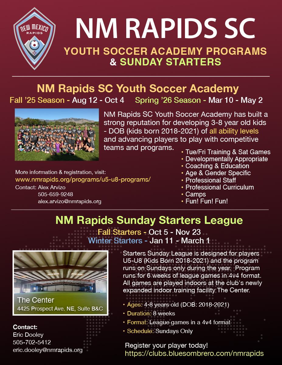 RRSC Youth Academy Starters Flyer 050425
