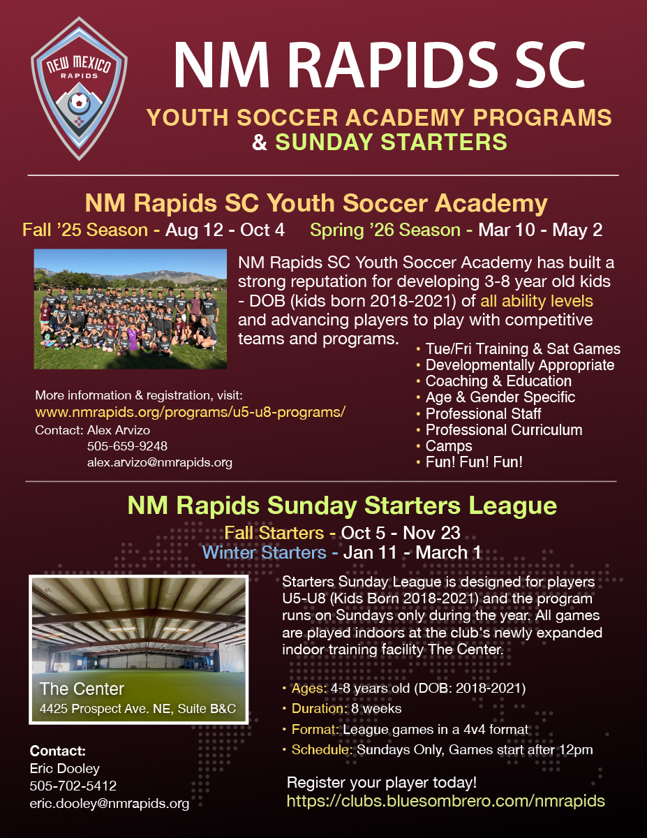 RRSC Youth Academy Starters Flyer 061725