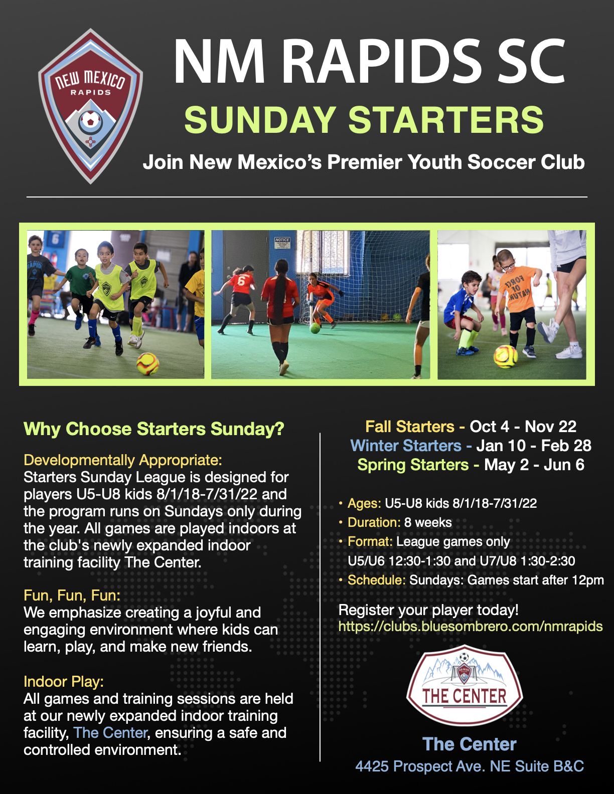 NMRSC Sunday Starters Flyer APR 2026